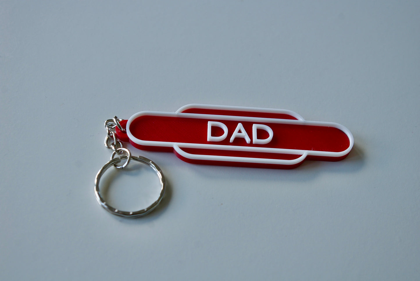 Personalised British Rail Totem Keychain: Train enthusiast gift