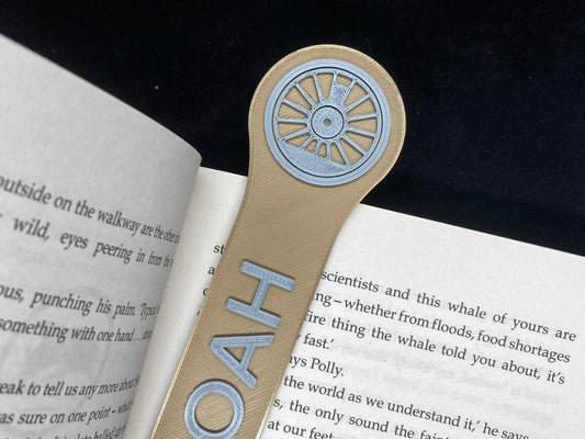 Personalised Train Bookmark - Vintage style, 3D printed - gift for train fans