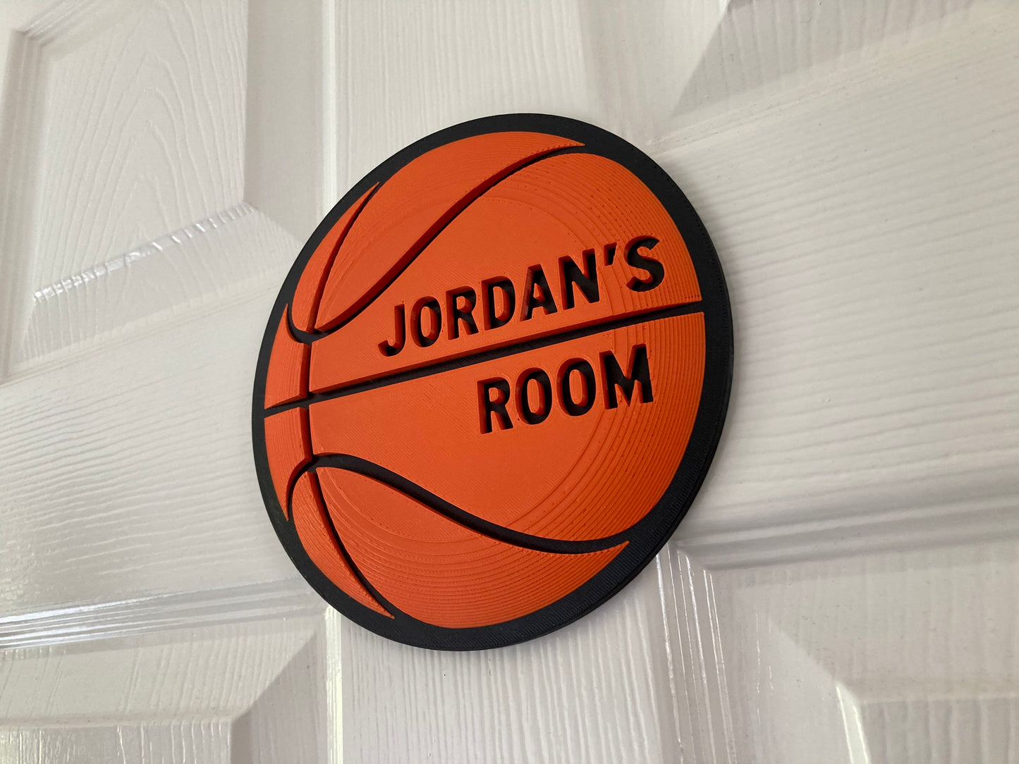 Personalised Basketball Door Plaque | 3D Printed | basketball, gift idea Add your name, make it yours