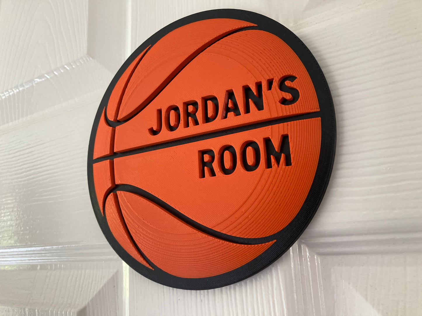 Personalised Basketball Door Plaque | 3D Printed | basketball, gift idea Add your name, make it yours