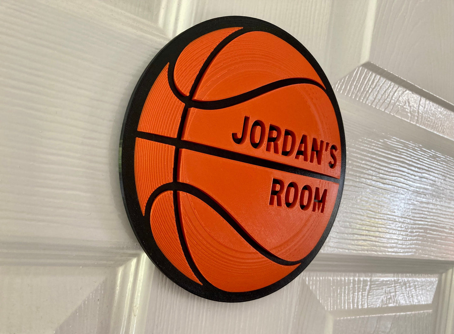 Personalised Basketball Door Plaque | 3D Printed | basketball, gift idea Add your name, make it yours