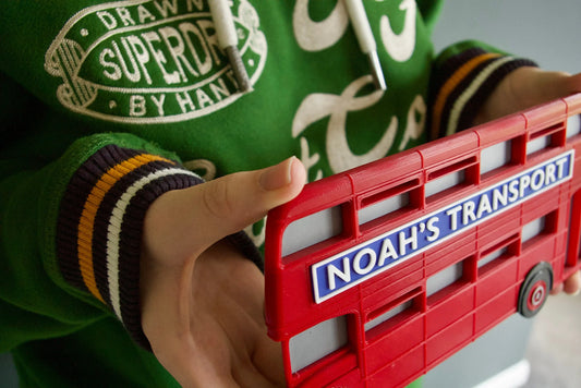 Personalised London Bus Door Plaque – 3D printed Red iconic London Bus design, fully customisable, add a name or message!