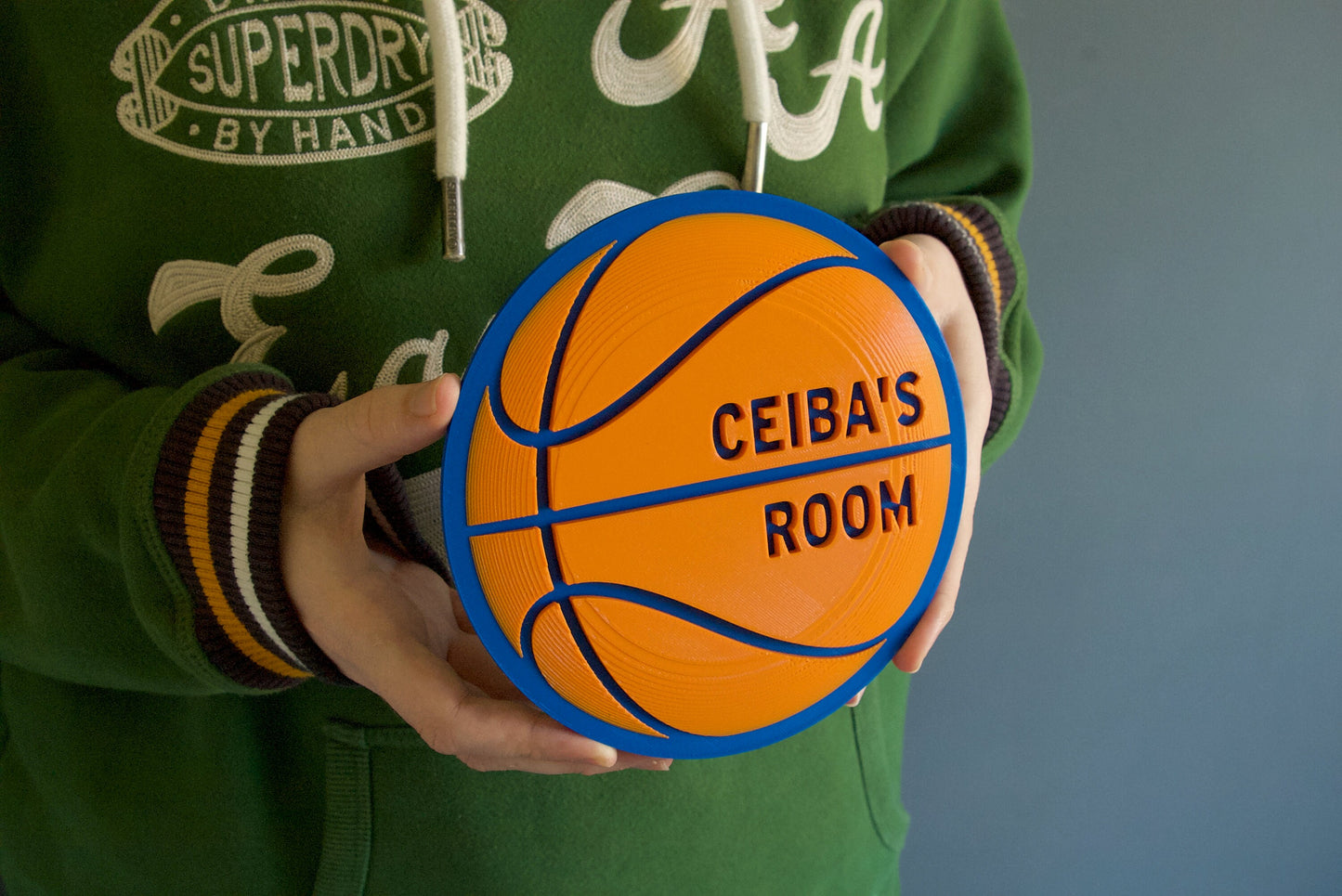 Personalised Basketball Door Plaque | 3D Printed | basketball, gift idea Add your name, make it yours