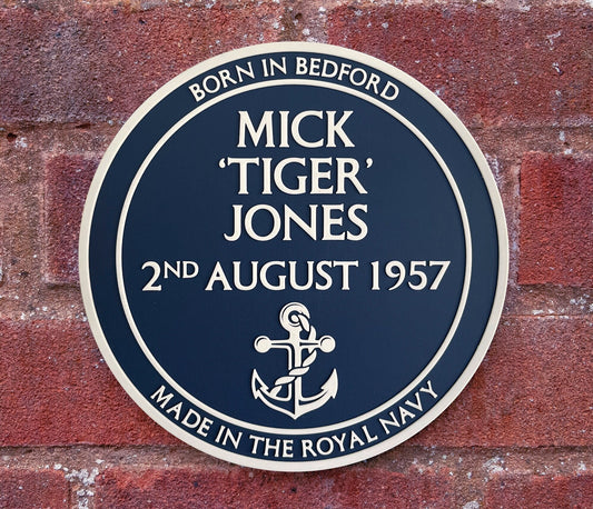 Navy personalised Blue Plaque – 3D printed – ideal gift