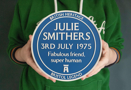 British Heritage Blue Plaque | Designed for all occasions, personalised, for Father's Day, Mother's Day, Retirement. Ideal gift idea