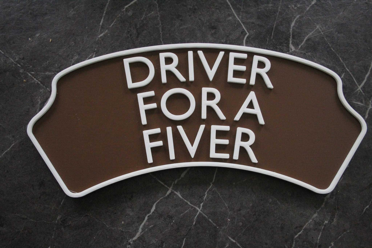 Personalised 3d printed Train headboard door plaque sign – add three lines of text, choose your colours, a must for any train enthusiast