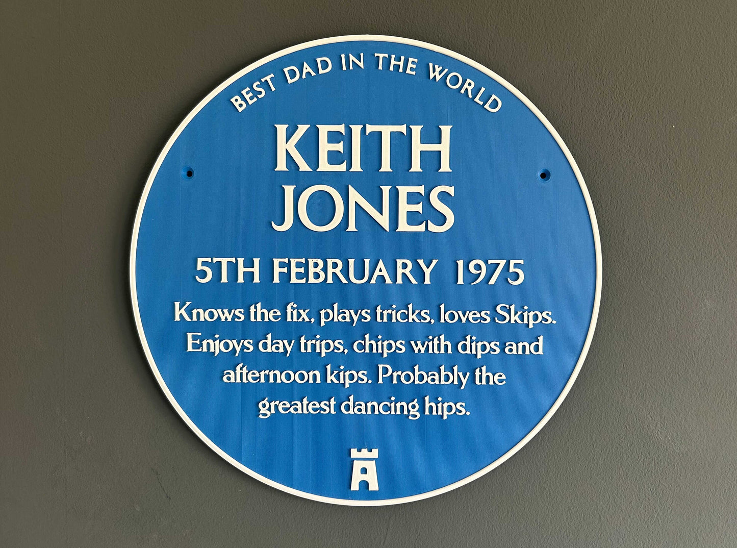 Large Blue plaque – heritage plaque