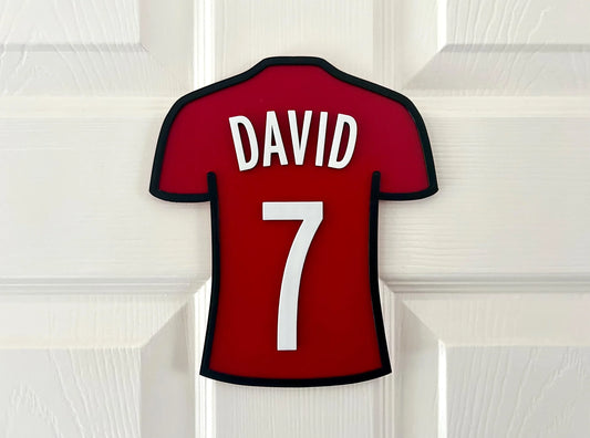 Football Shirt Plaque / Sign / Personalised