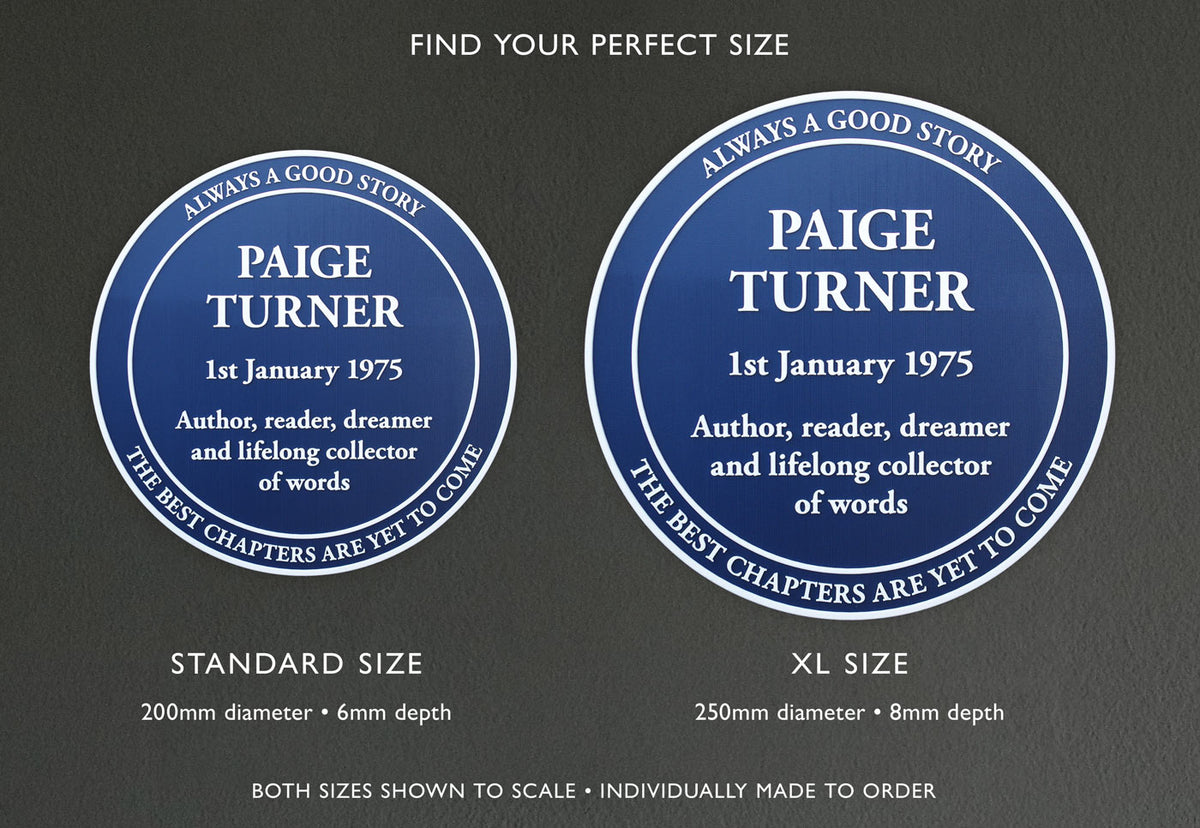 Traditional Blue Heritage Plaque