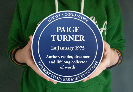 Traditional Blue Heritage Plaque