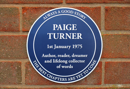 Traditional Blue Heritage Plaque