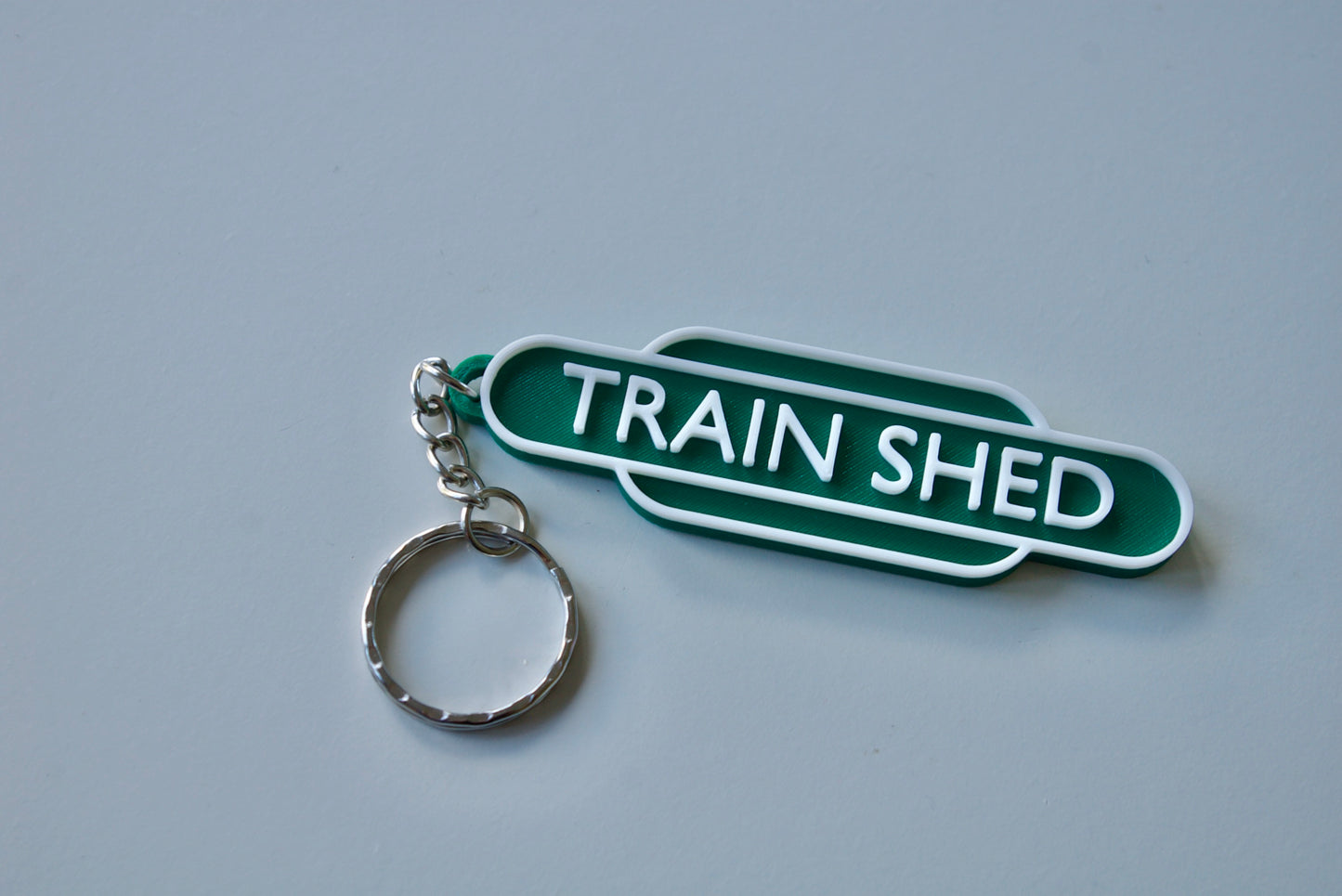 Personalised British Rail Totem Keychain: Train enthusiast gift