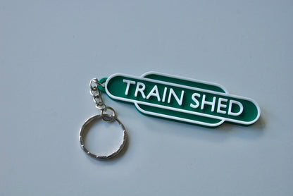 Personalised British Rail Totem Keychain: Train enthusiast gift