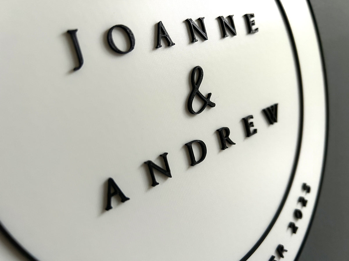 Wedding Blue Heritage Plaque