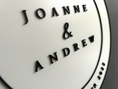 Wedding Blue Heritage Plaque