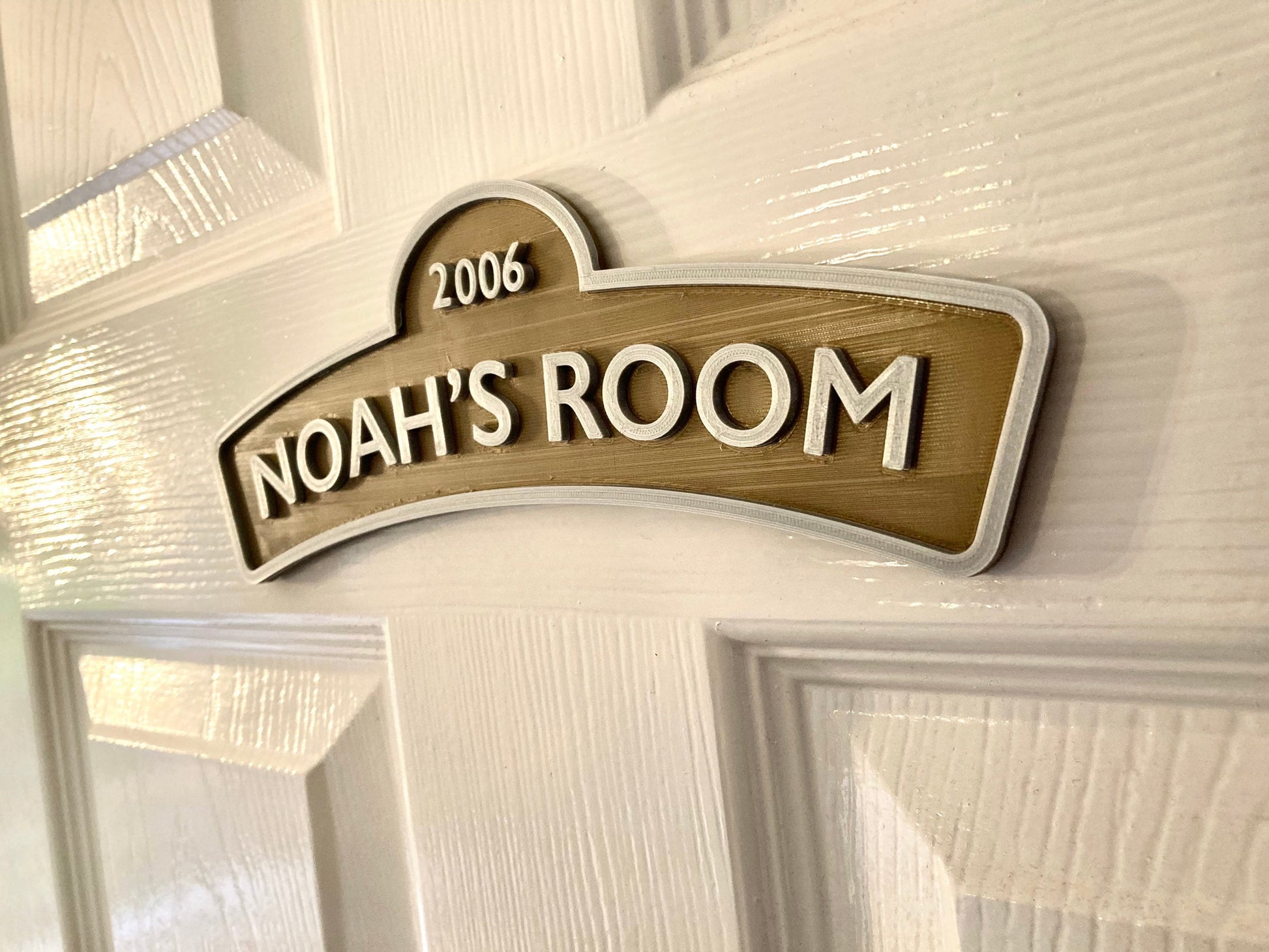 Personalised Train Nameplate Door Plaque sign | 3D Printed | Choose your name and number!