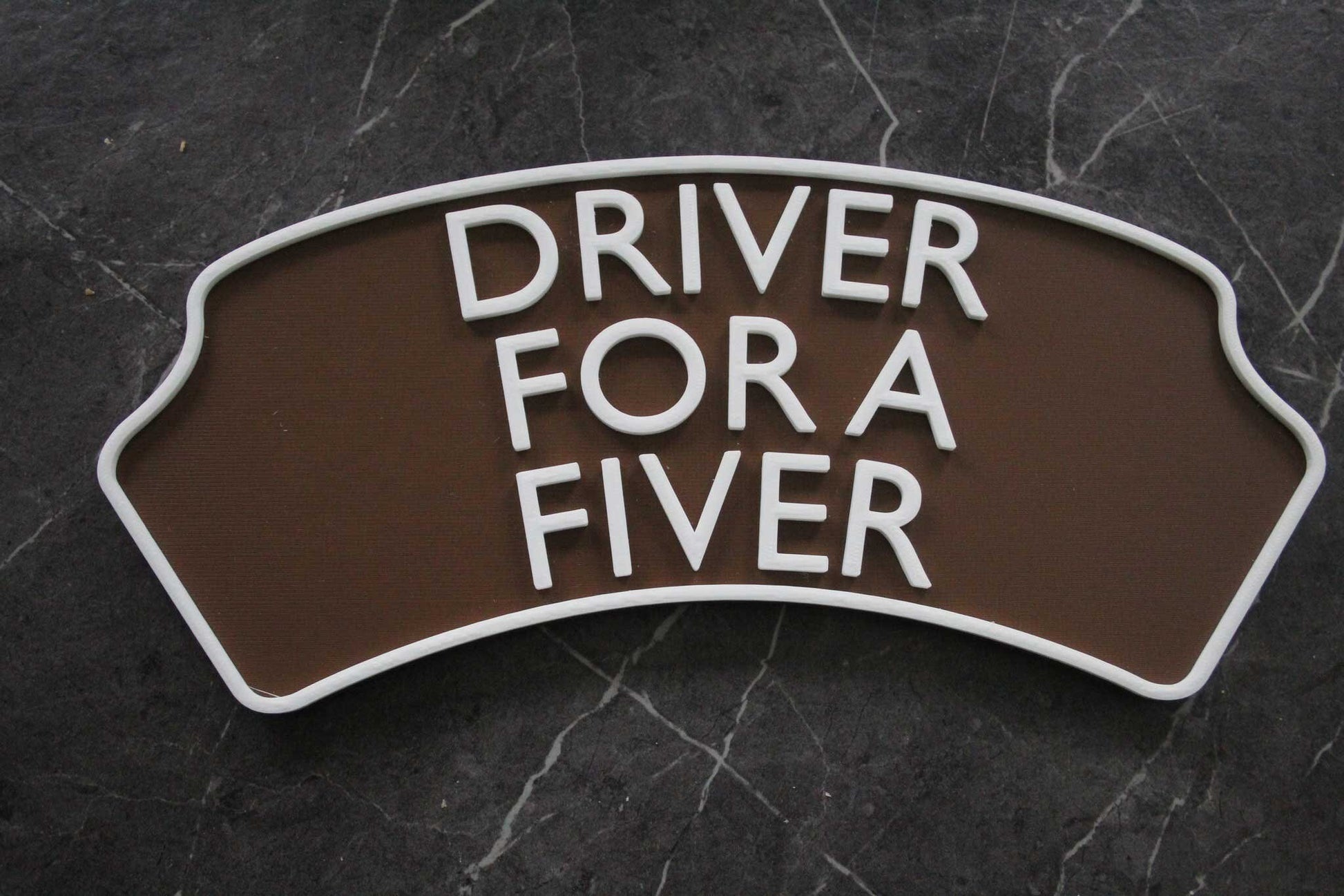 Personalised 3d printed Train headboard door plaque sign – add three lines of text, choose your colours, a must for any train enthusiast