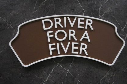 Personalised 3d printed Train headboard door plaque sign – add three lines of text, choose your colours, a must for any train enthusiast