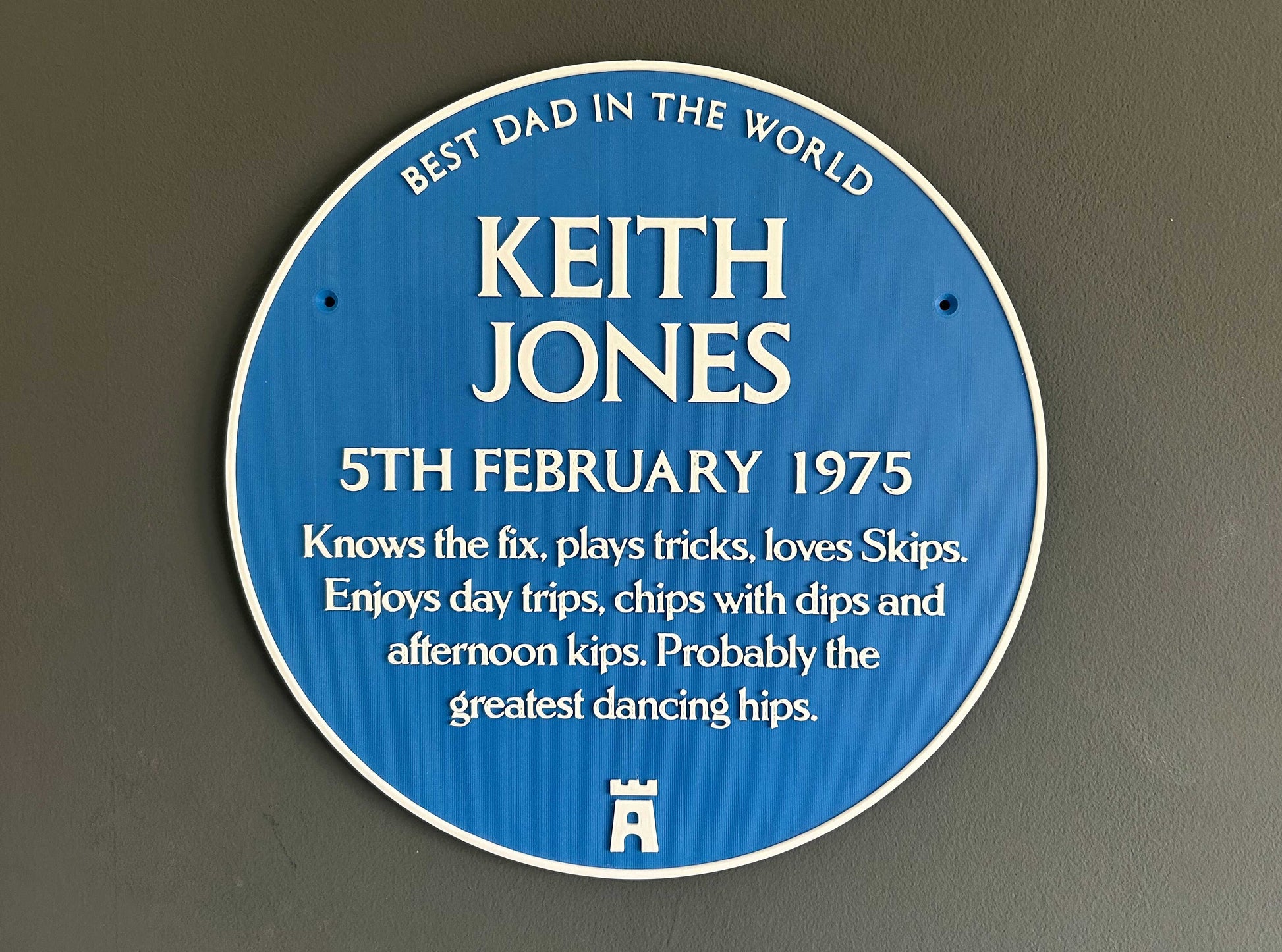 Large Blue plaque – heritage plaque